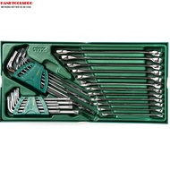 Ring wrench tray set - 30-piece hexagon set SATA 09906