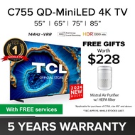 2024 TCL C755 QD-Mini Led 4K TV｜55 65 75 98 inch｜AI Smart TV｜iMAX Enhanced｜Eye Care | TUV Certified