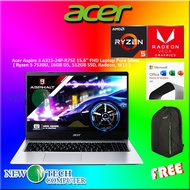 LAPTOP Acer Aspire 3 A315-24P-R75Z 15.6'' FHD Laptop Pure Silver Ryzen 5 7520U, 16GB, 512GB SSD, RAD