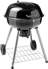 Fashionable Simplicity Outdoor BBQ Grill Large Round Enamel Pot Backyard Home Portable Outdoor Charcoal BBQ