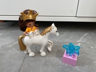 Duplo 長髮公主透明藍花 Lego樂高得寶積木