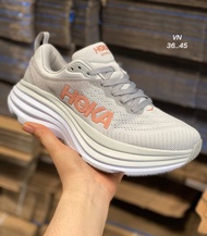 H0KA Bondi8 รองเท้าวิ่ง Sz.36-45Eu พร้อมกล่อง แถมฟรีที่ดันทรง พื้นนุ่มเด้ง กระชับ (แนะนำเผื่อ 1 ไซส์
