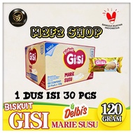 Delbis Biskuit Gisi Marie Susu Rasa Original - 120 gr (Kemasan Karton)