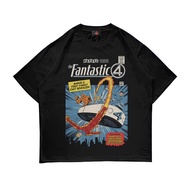Comfortable Black T-Shirt, The Fantastic 4 Marvel Studios Design, Comic Image - Cool Style, Trendy M