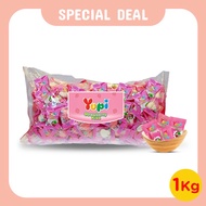 (1 KG) Yupi Kiss Strawberry Kiloan 1 KG