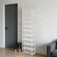 [xdnblun] Tall Shoe Rack, Sturdy And Practical with Hooks for Balcony, Living Room, Wardrobe