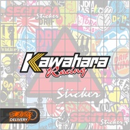 Kawahara Racing Sticker Size 10.5 x 3 Cm