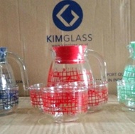 Teapot set Kimglass Lana / Teko Gelas kaca set