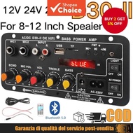 D30 D10 amplifier 12V24V high power amplifier with bluetooth with digital display car audio