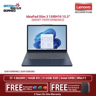 LENOVO IdeaPad Slim 3 15IRH10 83K100RHMJ | 83K100RJMJ Laptop - 15.3"/I7-13620H/16GB/512GB/Intel UHD/