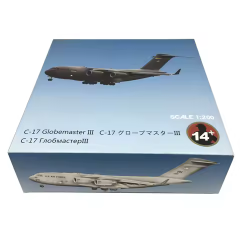 1:200 Scale C17 USA Replica Transport Model & Display Stand Collection Gift C17 Alloy Model Plane Mi