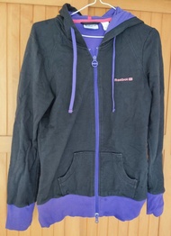 Reebok Classic Zip Front 黑色紫色連帽外套