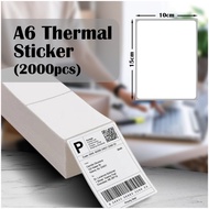 2000pcs King Thermal Sticker A6 Paper Roll Fold Stack Airway Bill Sticker Thermal Label AWB Consignment Note TS01