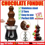 Black 3 tiers Fondue Maker | Fondue Maker Machine for Home |Chocolate Machine | Party fondue | Chocolate Fountain Maker