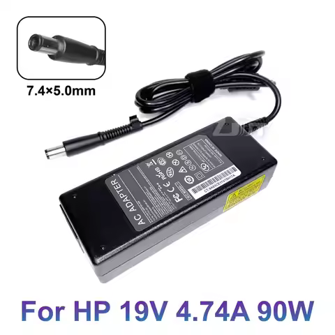 19V 4.74A 7.4*5.0mm 90W AC Notebook Adapter Laptop Power Charger For HP Pavilion DV5 DV6 6535s 6570b