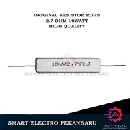 ORIGINAL ROHS RESISTOR 10 WATT 2.7 OHM 2R7 RESISTOR CHALK 10WATT 2.7OHM RESISTOR 10W 2.7 10 W RESIST