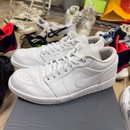 nike air jordan 1 low triple white us10