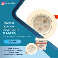 MATA 5W Led Downlight 5 Eyes COB 3000K, 6000K - Henseki