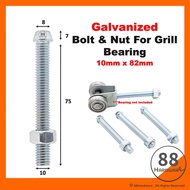 Bolt &amp; Nut grill bearing / gate / grill / pagar bearing /sliding/gantung/gate roller bearing/door bearing 6200/ welding