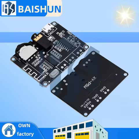 5W+5W PAM8406 Bluetooth 5.0 DC3.7-5V stereo audio power amplifier module XY-P5W for Arduino diy kit