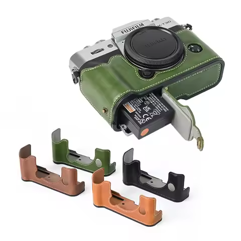 Hand Strap For Fujifilm XT30II XT30 XT20 XT10 PU Leather Half Body Case Cover Real Leather Bottom Ba