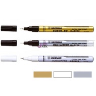 Spidol Snowman Extra Fine Marker Silver/Emas/Putih Kecil