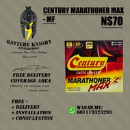 NS70 NS70L Century Marathoner MAX MF Bateri Kereta Car Battery Honda, Hyundai, Toyota, Ford (Trade in Option Available)
