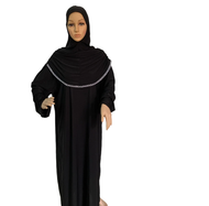 H118 Free Size Muslim Dress with Attached Hijab Pray Khimar Kaftan Burqa Abaya Robe Hijab Middle Eas