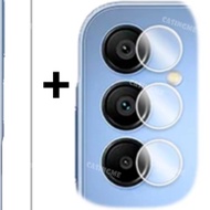 Samsung A15 2023 2in1ป้องกันหน้าจอฟิล์มสำหรับ Samsung Samsung Galaxy A15 15 25 A25 25A 15A SamsungA15 4G 5G 2023โปร่งใสหน้าจอโทรศัพท์กระจกนิรภัยป้องกันเลนส์กล้องถ่ายรูป
