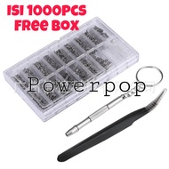 Eyeglass Repair Nuts Bolts Screws Mini Eyeglass Repair Bolts 1000pcs Free Box Mini Sunglasses Nuts a
