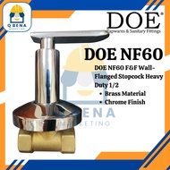 DOE NF60 F&F Wall-Flanged Stopcock Heavy Duty 1/2 | Paip Air | NF60