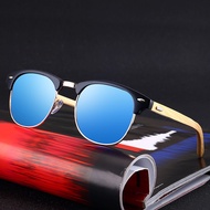 Polarized Sunglasses Men Women Semi Rimless Classic Shades