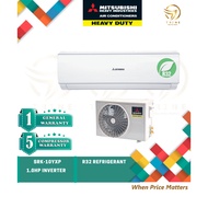 Mitsubishi 1.0hp R32 DC Inverter Aircond SRK10YXP &amp; SRC10YXP Mitsubishi Heavy Industries R32 1hp Inverter Aircond