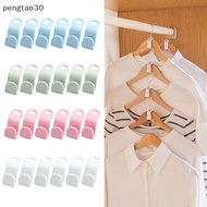 [MY] 50Pcs Mini Clothes Hanger For Wardrobe Connector Hook Plastic Wardrobe Coat Extender Clips Hold