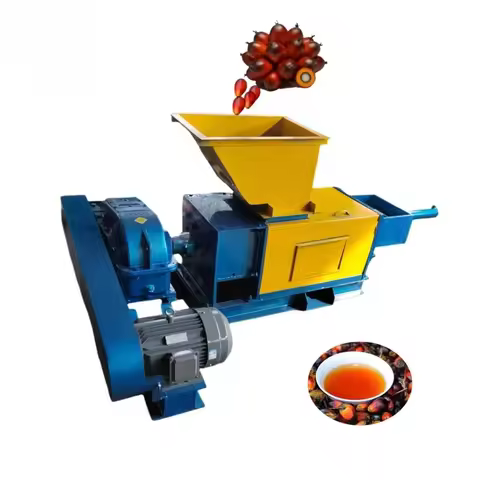 New 1TPH Automatic Hot Press Palm Fruit Oil Press Machine Complete Small-Scale Palm Oil Mill for Afr
