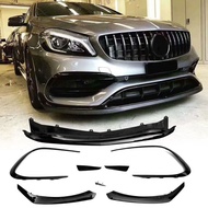 Mercedes Benz CLA W117 C117 CLA45 Front canard splitter AMG Facelift 2017-2019 bumper accessories