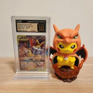 Pokemon PTCG CGC Pristine 10 Tagteam 噴火龍＆長尾火狐GX 068/064