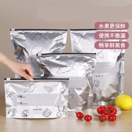 Package of 10 silver freezer zip bags in many sizes to conveniently preserve seafood, meat, fish, an