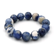 SODALITE หิน โซดาไลท์ เลือกขนาดเม็ดหินได้ (4-12 มม.) หินแห่งการปกป้องคุ้มครอง สร้อยข้อมือหินแท้ by s