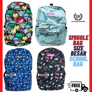 Smiggle Bag Beg Smiggle Backpack Simpson Cartoon Pony Unicorn Backpack School Bag Bag Unisex Lelaki 
