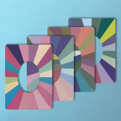 Spring Summer Autumn Winter Skin Color Self Test Card Sample Designer Paint Cold Warm Color Cards Pe