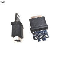 Vvsg 16PIN Type-C Female USB-C 3.1 Test PCB Board Adapter Type C Male Female Connector Socket For Data Line Wire Cable Transfer QDD