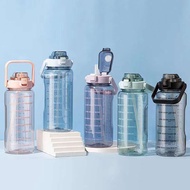 *Ready stock 2L/3L/3.8L Large Capacity Transparent Water Bottle With Reminder Time