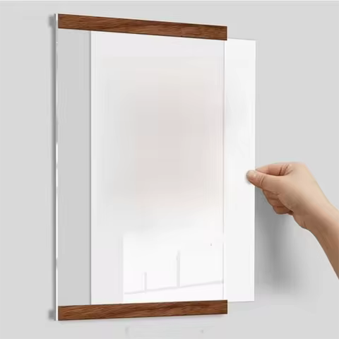 A 4/A 5/A 6 Magnetic Wall Mounted Frame Rectangle Reusable Acrylic Sign Holder Magnetic Mounting Sim