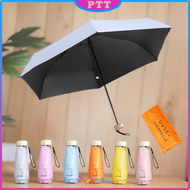 Payung Lipat Anti UV UPF 50+ Motif Polos Ultra Violet Payung Tabir Surya Hujan Panas Free Pouch PTT