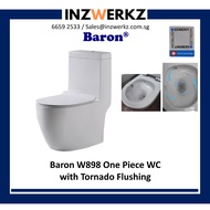 Baron W898 One Piece Toilet Bowl with Tornado Flushing