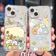 Sumikko Gurashi Magnetic Phone Case For iPhone 16 Pro Max 15 Pro Max 14 Pro Max Plus Phone Back Cove