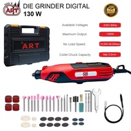 RYU Mini Die Grinder Set Tuner With Box RDG 3.2 - Mesin Gerinda Bor Tuner Listrik Set - Hand Grinder