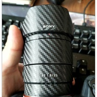 Stylized Decal Skin For Sony FE 35mm F1.8 Camera Lens Sticker Vinyl Wrap Anti-Scratch Film Coat FE 3