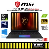 MSI Titan 18 HX AI A2XWJG-278SG  - Intel Core Ultra 9-285HX -  GeForce RTX5090 - 96GB RAM - 6TB SSD 